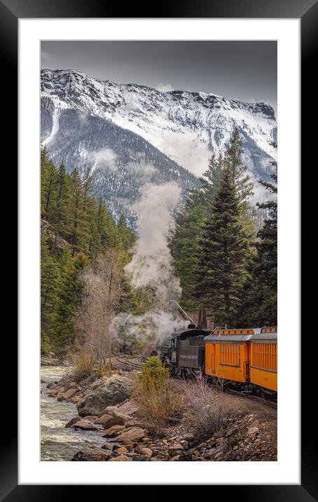 Thirsty Steam Train Framed Mounted Print by Gareth Burge Photography