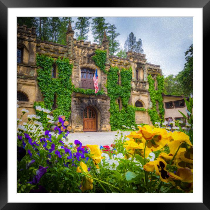 Chateau Montelena Spring Flowers Framed Mounted Print by Gareth Burge Photography