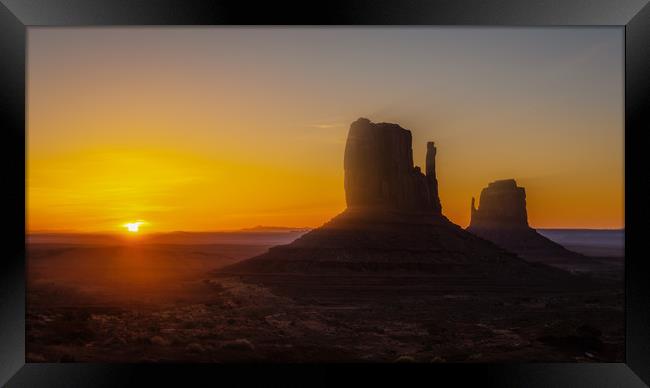Navajo Sunrise Framed Print by Gareth Burge Photography