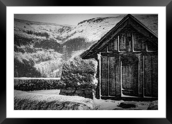 Cold Cabin Framed Mounted Print by Gareth Burge Photography