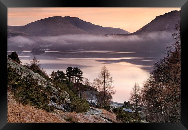 Derwent Water at Dawn Framed Print by Martin Parratt