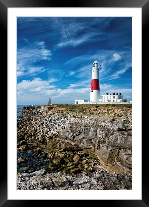 Portland Bill Lighthouse Framed Mounted Print by Martin Parratt