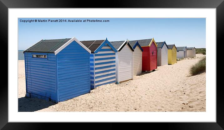  Southwold Beach Huts Framed Mounted Print by Martin Parratt