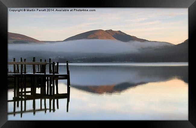  Derwent Water at Dawn, Lake District, Cumbria Framed Print by Martin Parratt