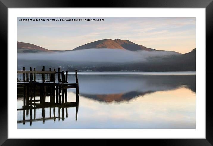  Derwent Water at Dawn, Lake District, Cumbria Framed Mounted Print by Martin Parratt