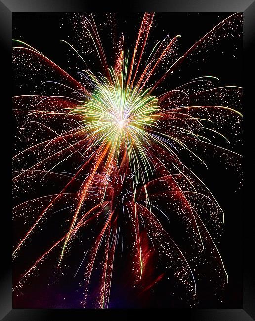 Fireworks Framed Print by Martin Parratt