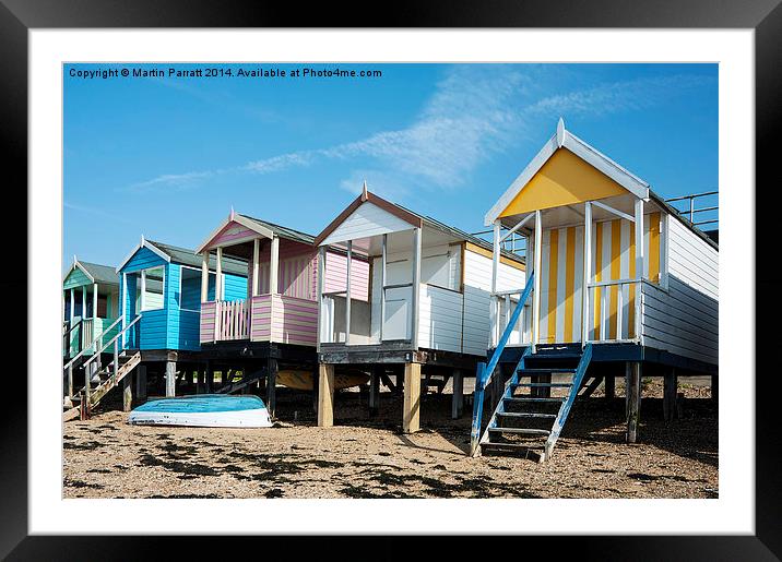  Southend Beach Huts Framed Mounted Print by Martin Parratt