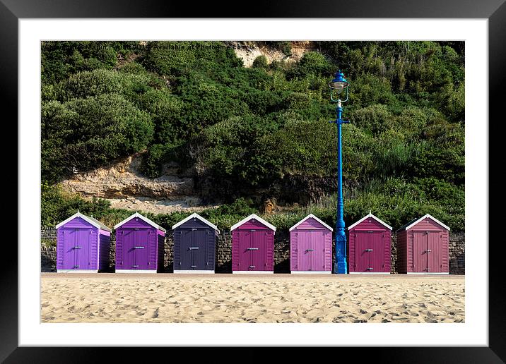 Bournemouth Beach Huts Framed Mounted Print by Martin Parratt