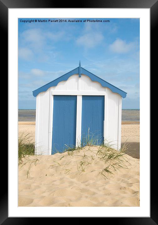  Southwold Beach Hut Framed Mounted Print by Martin Parratt
