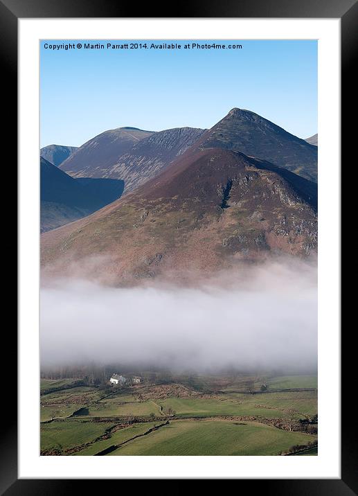  Fog Clearing Over Newlands Valley, Lake District, Framed Mounted Print by Martin Parratt