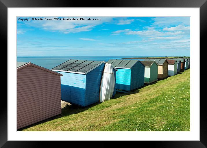Whitstable (Tankerton) Beach Huts Framed Mounted Print by Martin Parratt