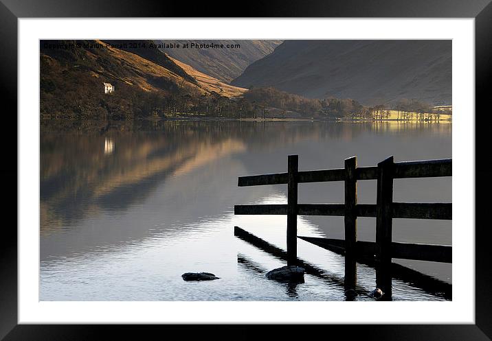  Reflection on Buttermere Framed Mounted Print by Martin Parratt