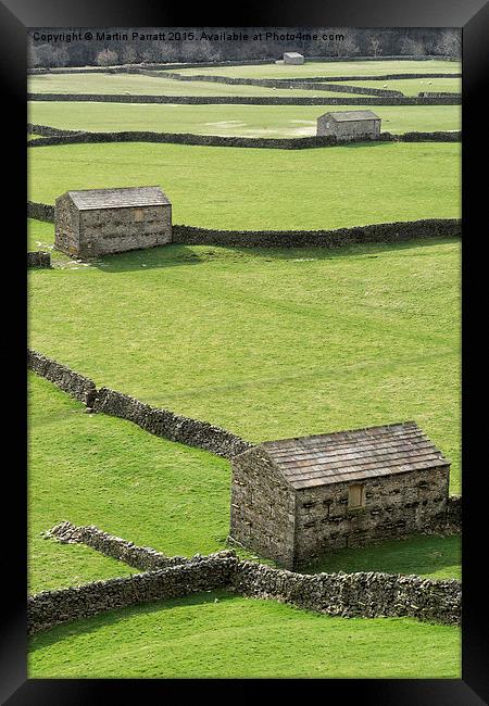 Gunnerside Barns Framed Print by Martin Parratt