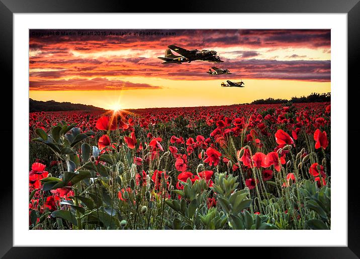 Flying Fortress Framed Mounted Print by Martin Parratt
