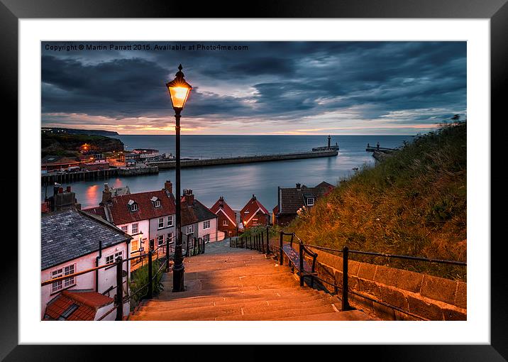  Whitby - 199 Steps Framed Mounted Print by Martin Parratt
