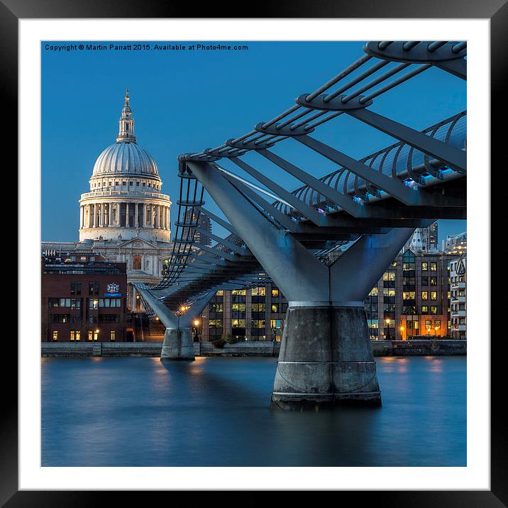  St Paul's Cathedral Framed Mounted Print by Martin Parratt