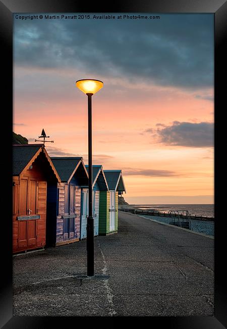 Cromer Beach Huts Framed Print by Martin Parratt