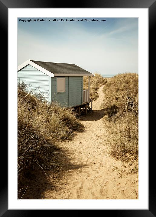 Hunstanton Beach Hut Framed Mounted Print by Martin Parratt