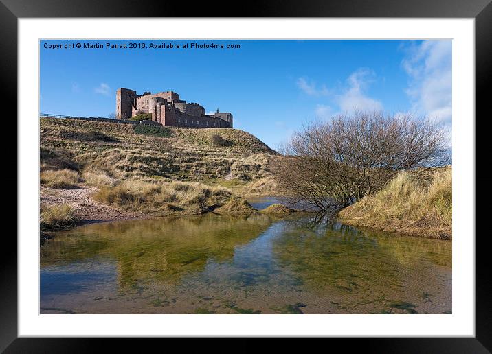  Bamburgh Castle Framed Mounted Print by Martin Parratt
