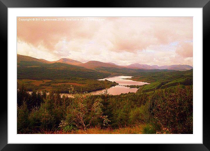 Loch Garry Framed Mounted Print by Bill Lighterness