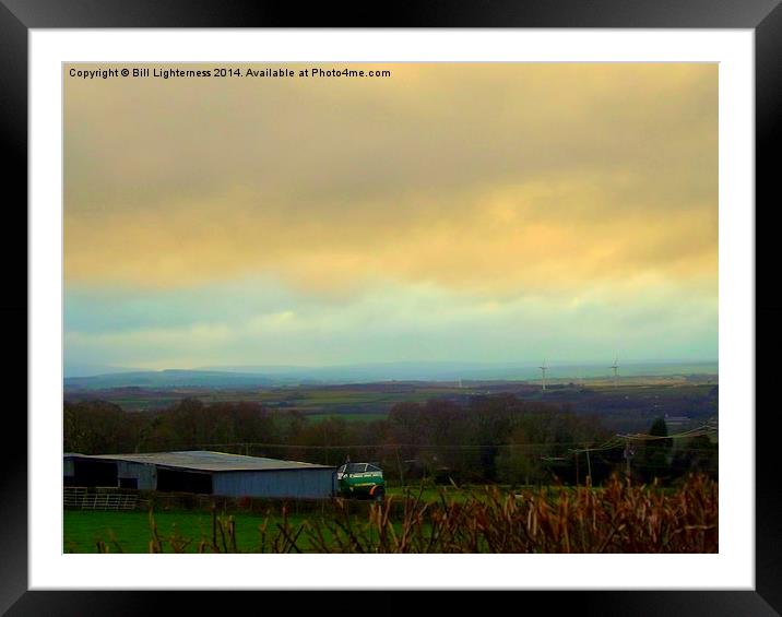 Two Tone Wintry Sky ! Framed Mounted Print by Bill Lighterness