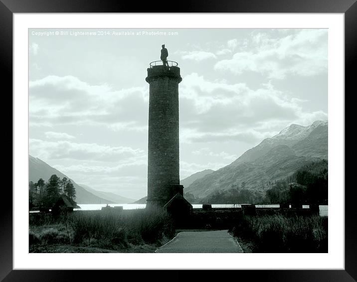 Monument and mountains Framed Mounted Print by Bill Lighterness