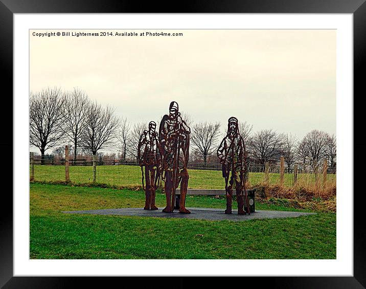 Bare trees , bare statues ! Framed Mounted Print by Bill Lighterness