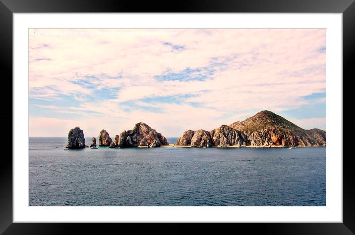 Lands End , Mexican Riviera Framed Mounted Print by Bill Lighterness
