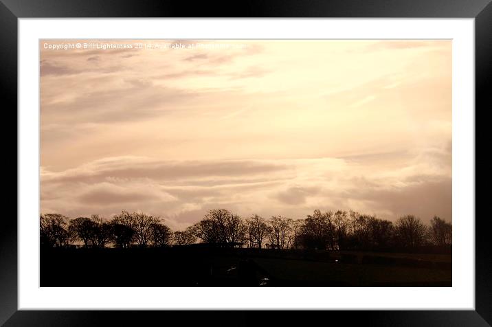 Bare Trees and a Lovely Sky Framed Mounted Print by Bill Lighterness