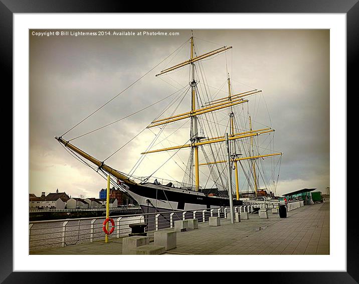 The Tall Ship , Glasgow Harbour Framed Mounted Print by Bill Lighterness