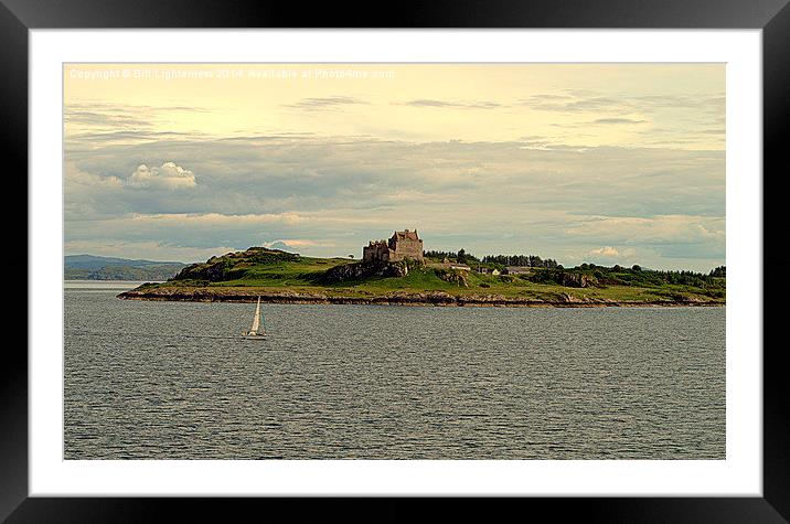 Duart Castle , Sailing By . Framed Mounted Print by Bill Lighterness