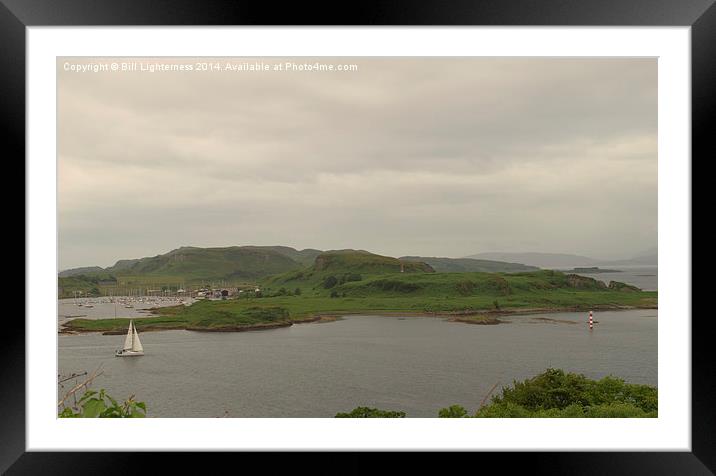  Isle of Kerrera , Dull Day Framed Mounted Print by Bill Lighterness