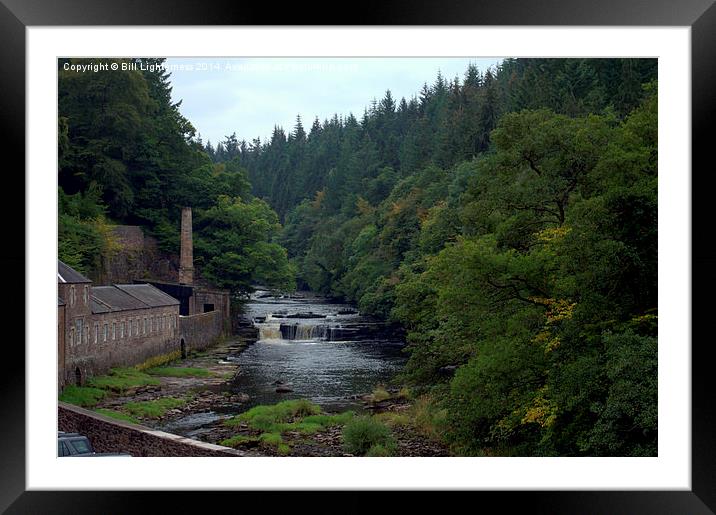  The Falls of Clyde Framed Mounted Print by Bill Lighterness