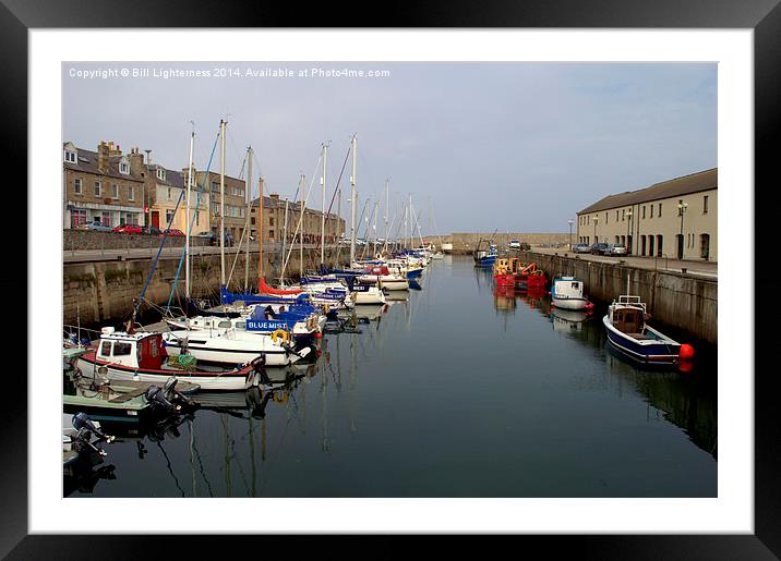  Lossiemouth East Harbour Framed Mounted Print by Bill Lighterness