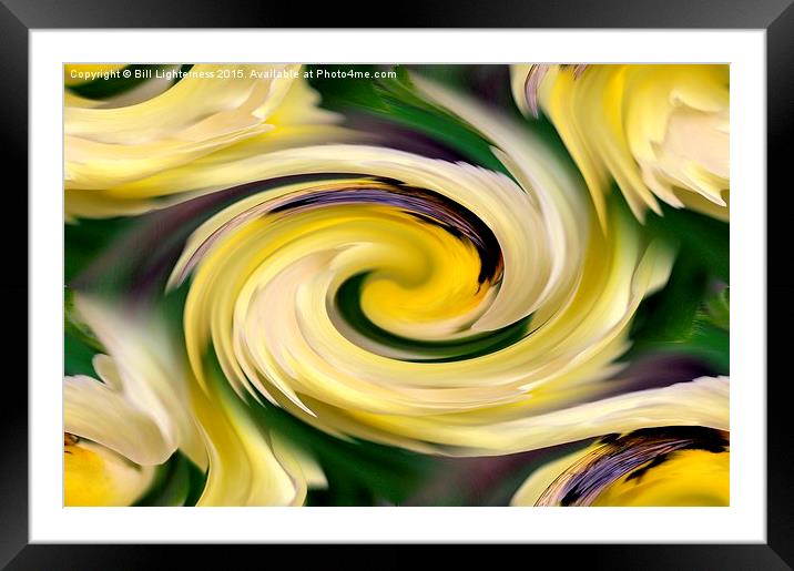  All in a Swirl Framed Mounted Print by Bill Lighterness