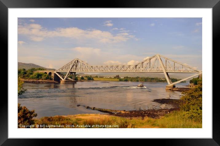 Under Connel Bridge Framed Mounted Print by Bill Lighterness