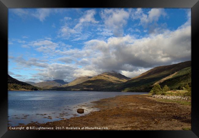 Light & Shade over the Hills Framed Print by Bill Lighterness