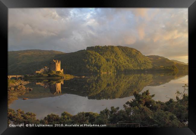 Eilean Donan Castle , Evening sun Framed Print by Bill Lighterness