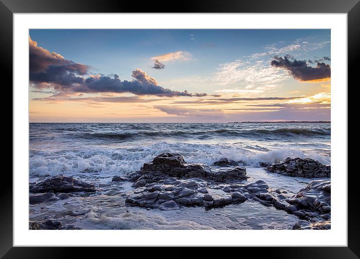 Perfect Sunset Framed Mounted Print by Purple OneTwoEight