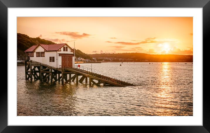 Setting Sun Framed Mounted Print by Purple OneTwoEight