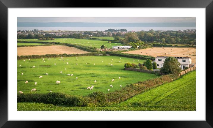 Welsh View Framed Mounted Print by Purple OneTwoEight