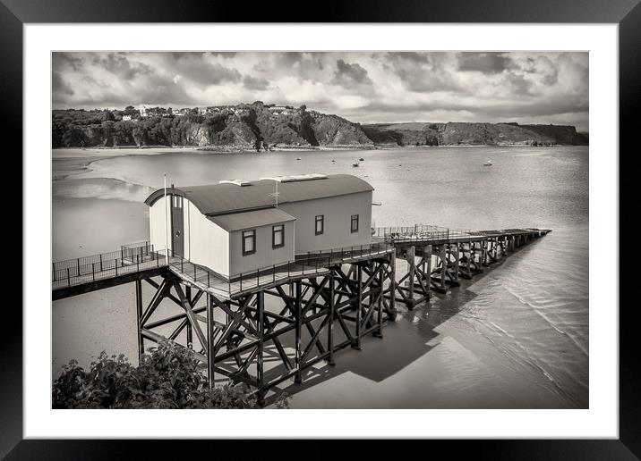 Lifeboat Station Framed Mounted Print by Purple OneTwoEight