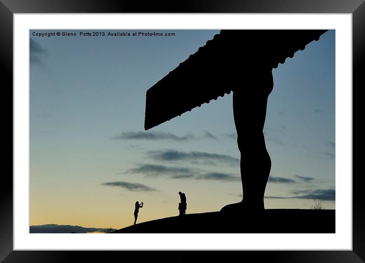 Angel of the North Framed Mounted Print by Glenn Potts