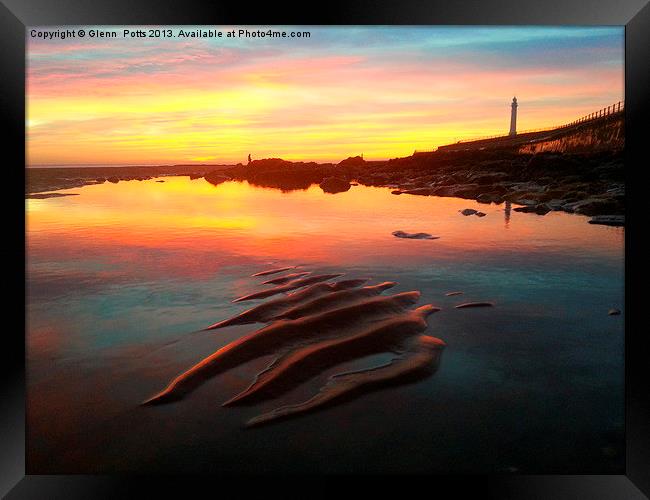 Seaburn Beach Sunderland Framed Print by Glenn Potts