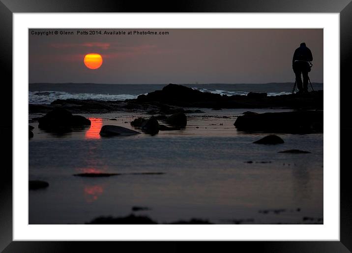 To catch the sunrise Framed Mounted Print by Glenn Potts