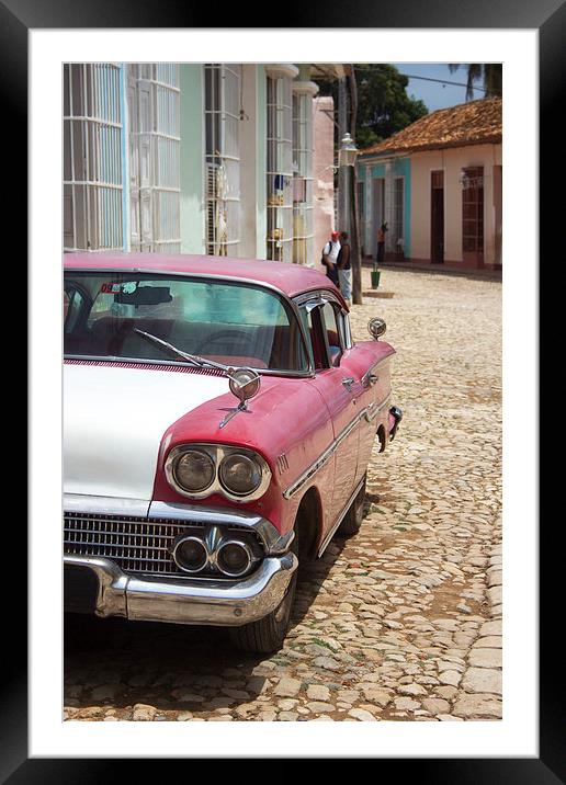 Cuban Car 1 Framed Mounted Print by Richard Cooper-Knight