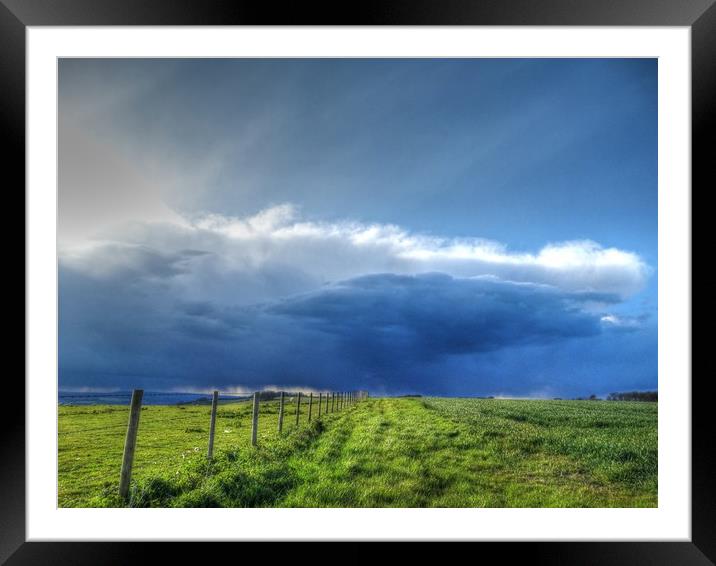 The rain is on it's way! Framed Mounted Print by Graham Heath
