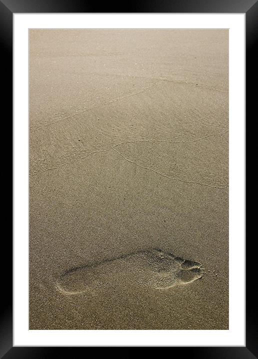 Footprint Framed Mounted Print by Stanislovas Kairys