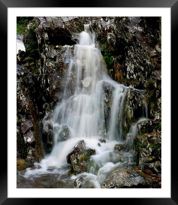 Betws-y-Coed Waterfall Framed Mounted Print by Laura Kenny