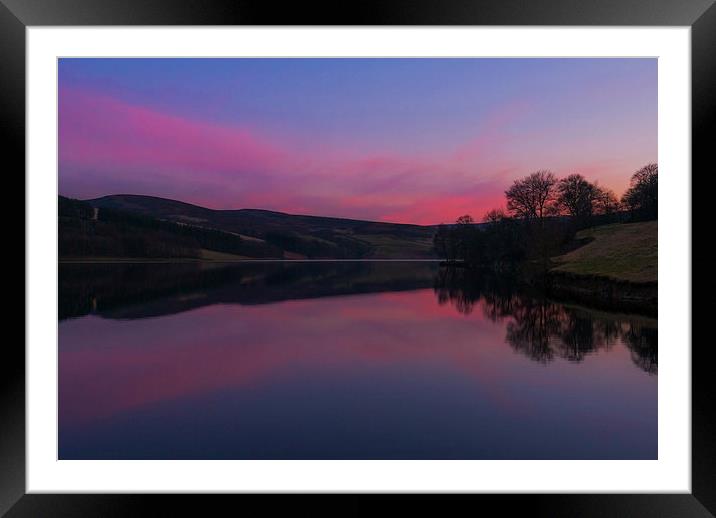 Goyt Valley Sunset Framed Mounted Print by Laura Kenny